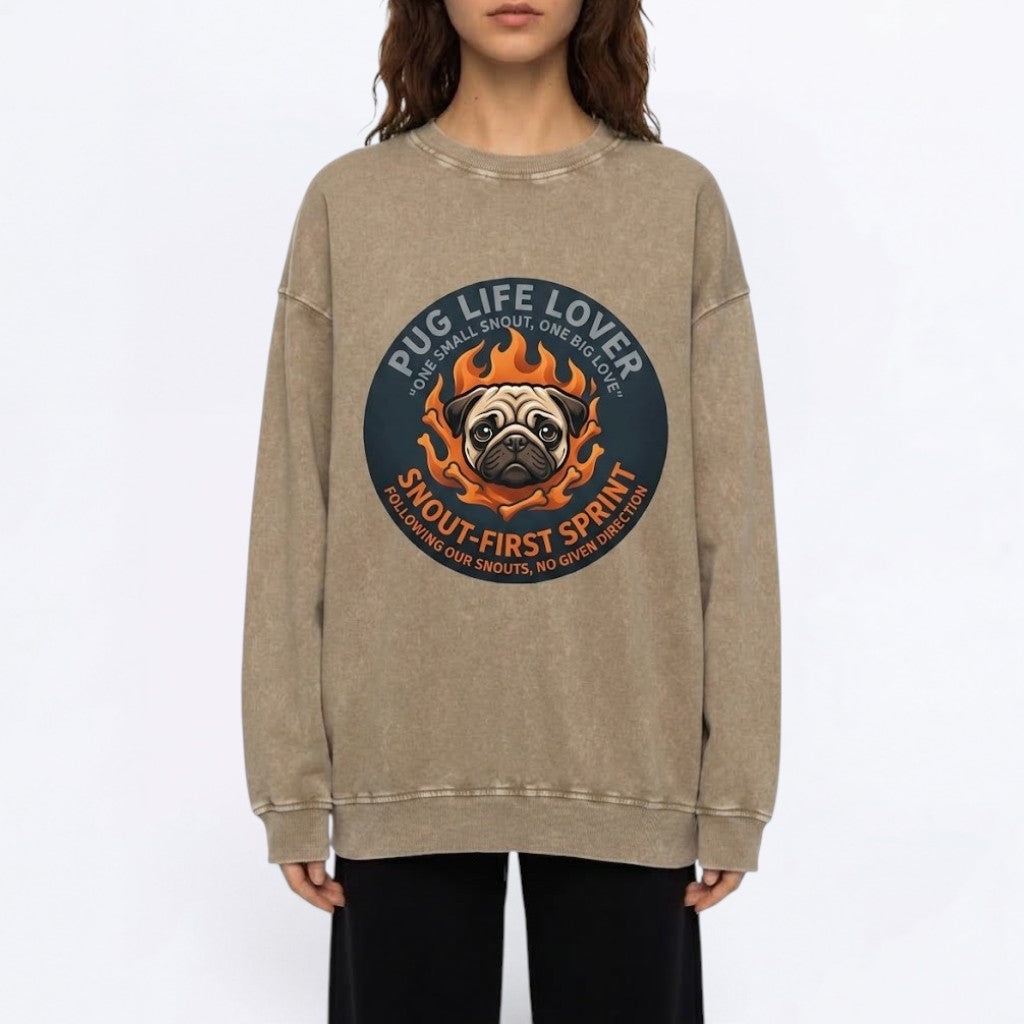 Sam - Snow Washed Oversized Sweatshirt