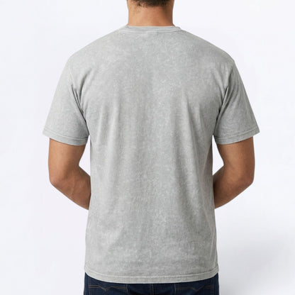Luna - Snow Washed Pug T-Shirt – Oversized Heavyweight Cotton