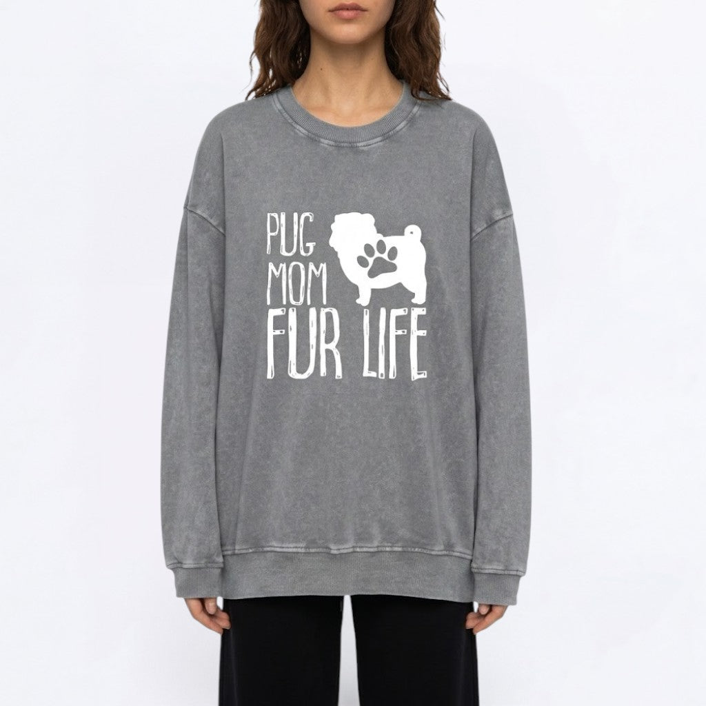 Teddy - Snow Washed Oversized Sweatshirt
