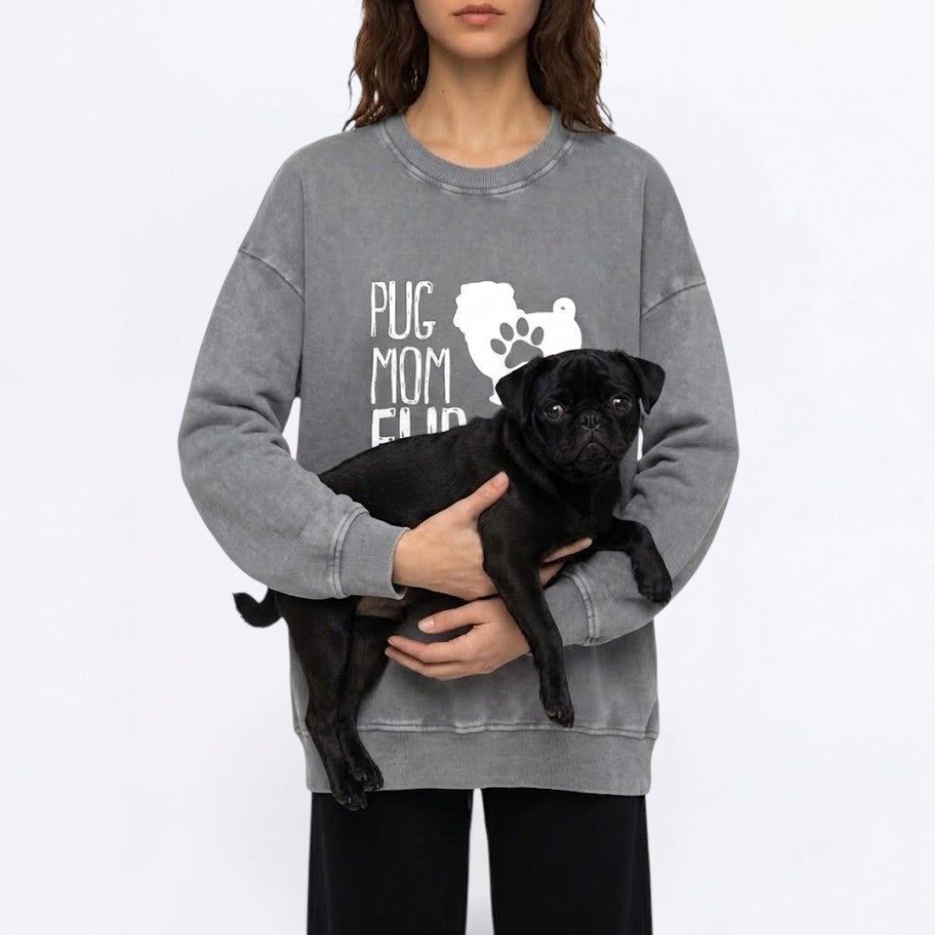Teddy - Snow Washed Oversized Sweatshirt