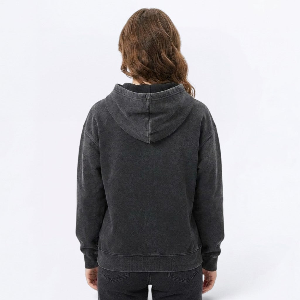 Luna - Heavyweight Sunfade Pug Lover Hoodie – Oversized Streetwear Fit