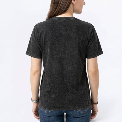 Fifi  - Snow Washed Pug T-Shirt – Oversized Heavyweight Cotton