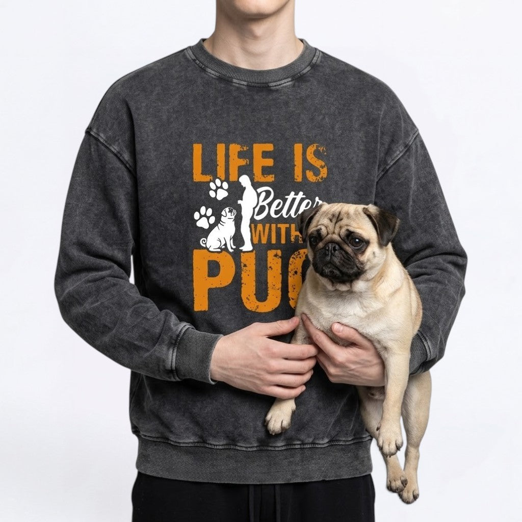 Bruno - Snow Washed Oversized Sweatshirt