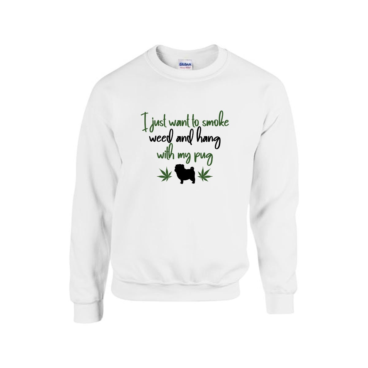 Millie - Unisex Cotton Sweater for Pug Lovers