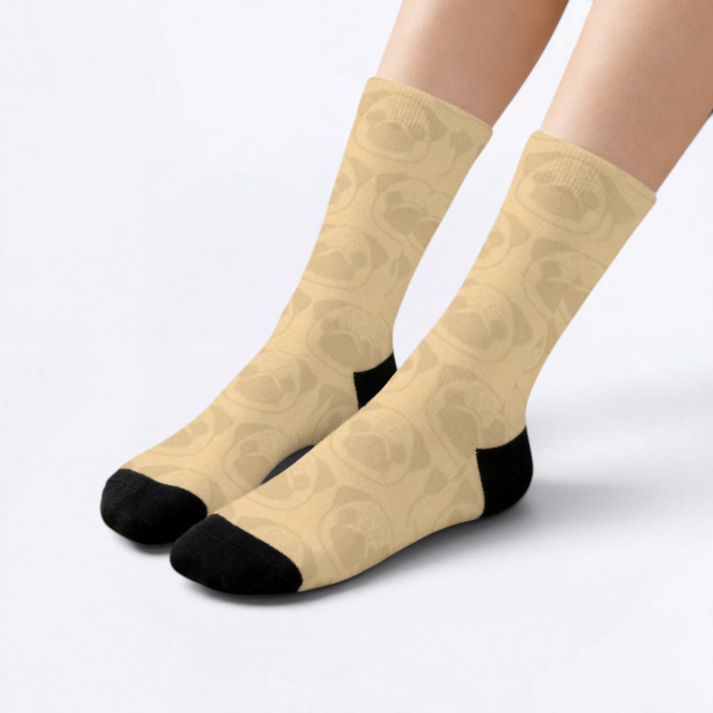 Lola - Funny Pug Socks | Unisex Crew Socks