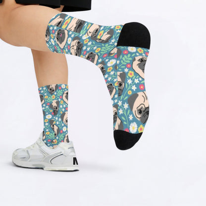Buttercup  - Funny Pug Socks | Unisex Crew Socks