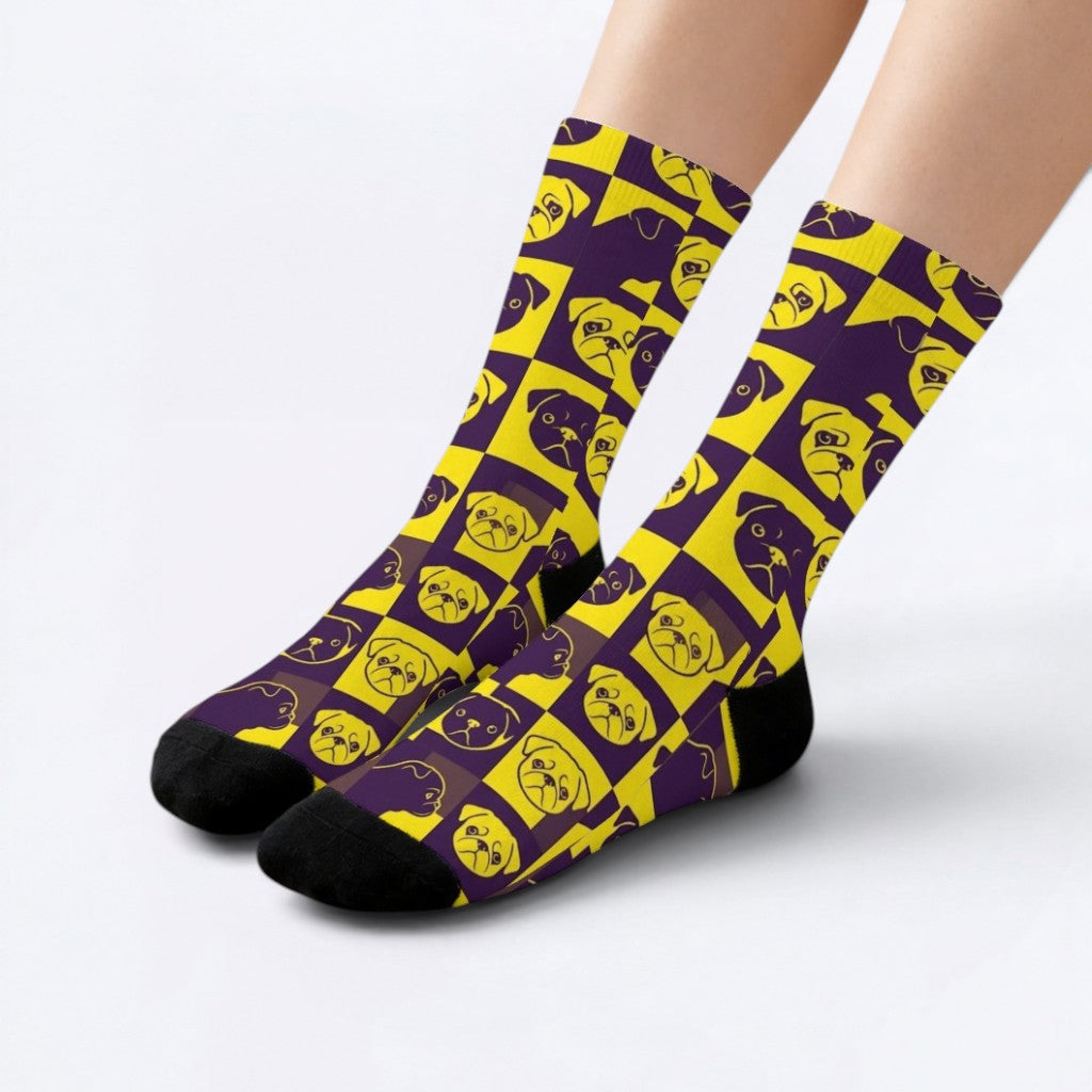 Rosie  - Funny Pug Socks | Unisex Crew Socks