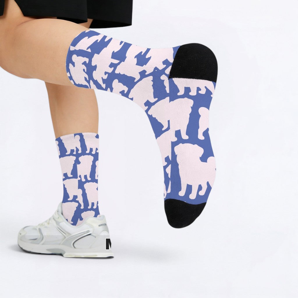 Bronx - Funny Pug Socks | Unisex Crew Socks