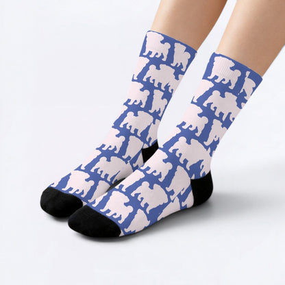 Bronx - Funny Pug Socks | Unisex Crew Socks