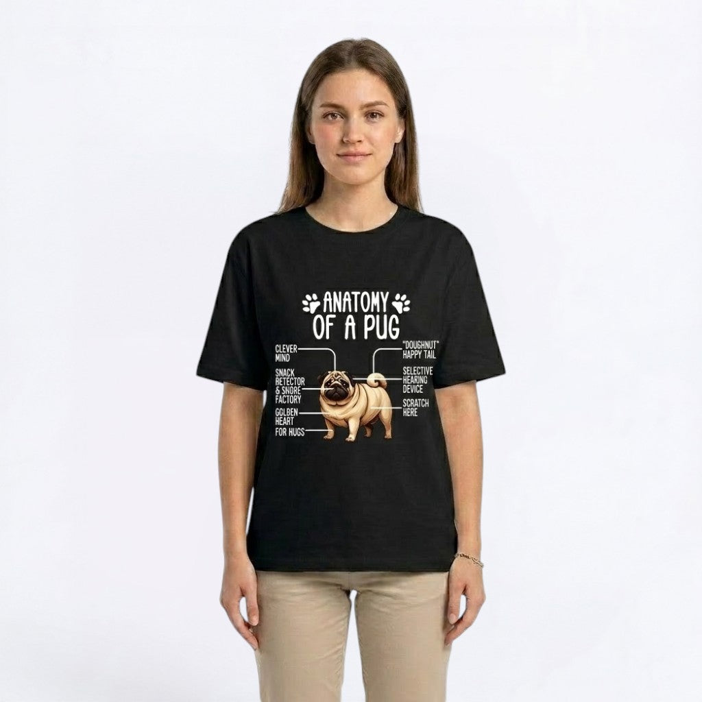 Cleo - Unisex Pug T-Shirt – Premium Cotton Dog Lover Tee