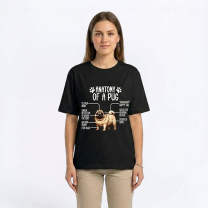 Cleo - Unisex Pug T-Shirt – Premium Cotton Dog Lover Tee
