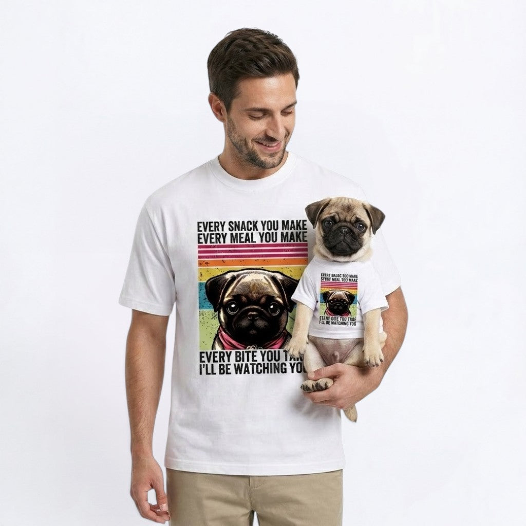 Atlas - Unisex Pug T-Shirt – Premium Cotton Dog Lover Tee