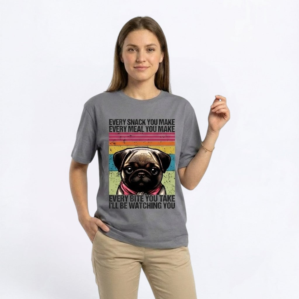 Atlas - Unisex Pug T-Shirt – Premium Cotton Dog Lover Tee