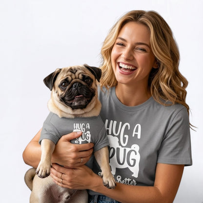 Daisy- Unisex Pug T-Shirt – Premium Cotton Dog Lover Tee