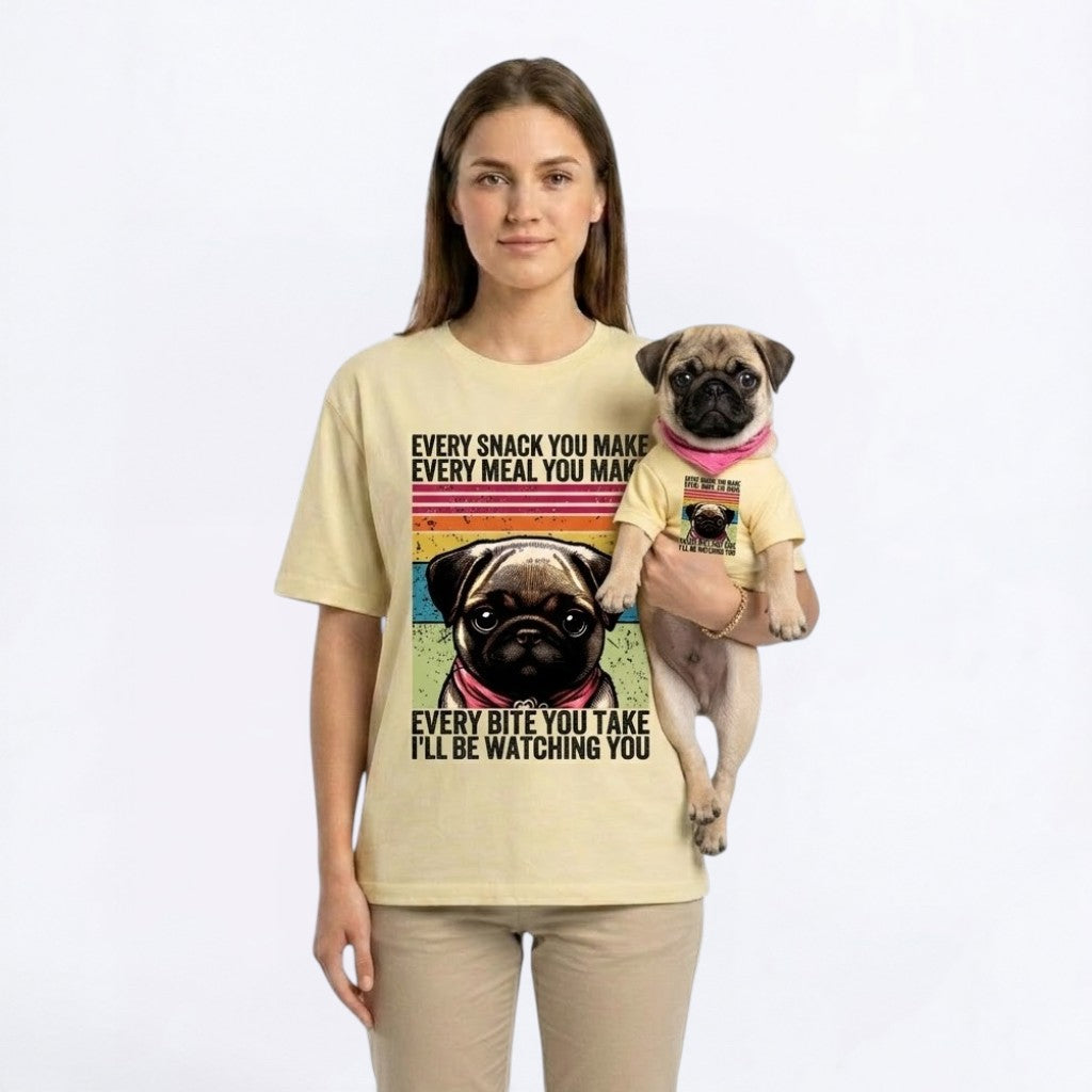 Atlas - Unisex Pug T-Shirt – Premium Cotton Dog Lover Tee