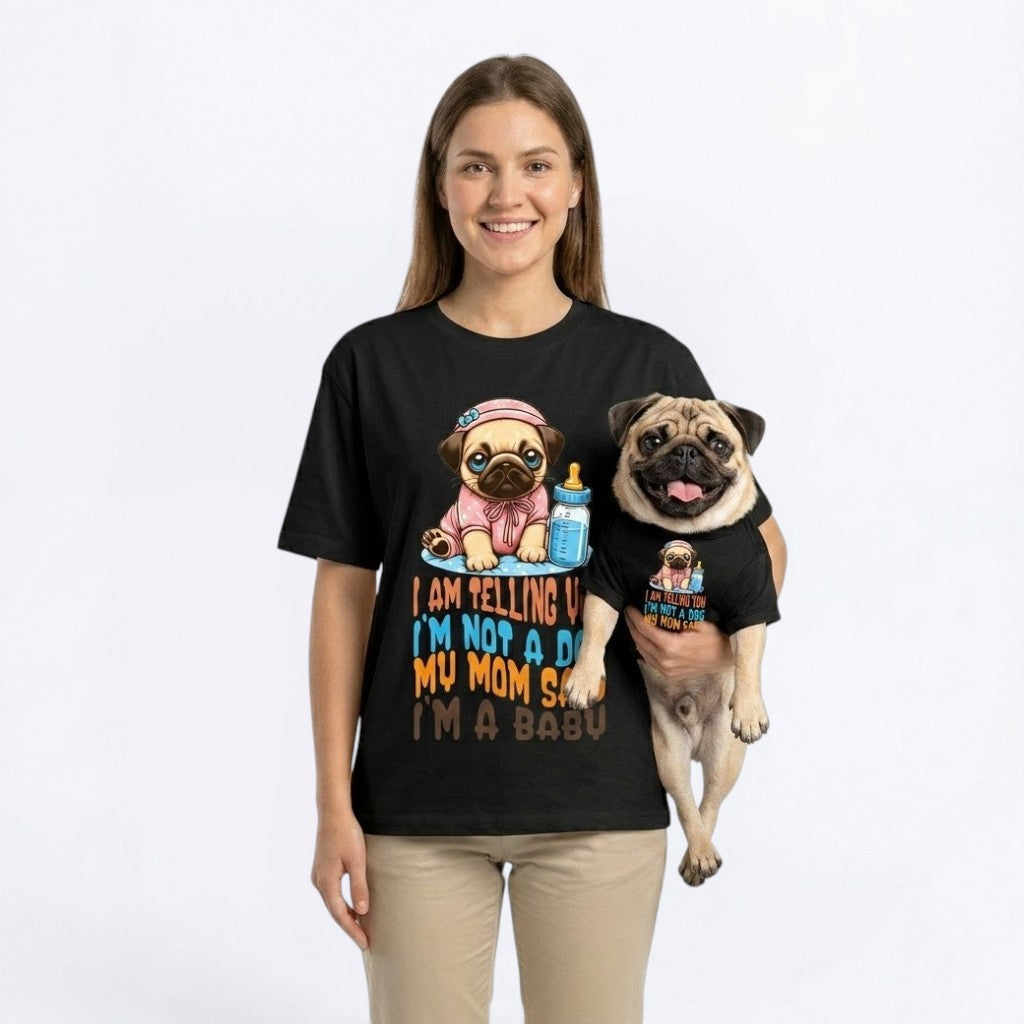 Zara - Unisex Pug T-Shirt – Premium Cotton Dog Lover Tee