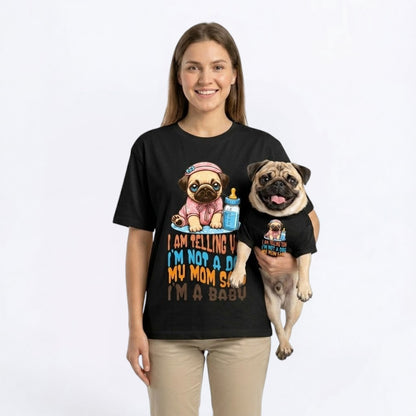 Zara - Unisex Pug T-Shirt – Premium Cotton Dog Lover Tee