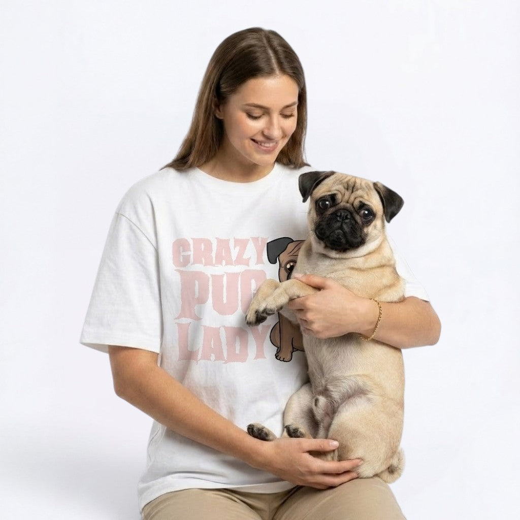 Luna - Unisex Pug T-Shirt – Premium Cotton Dog Lover Tee