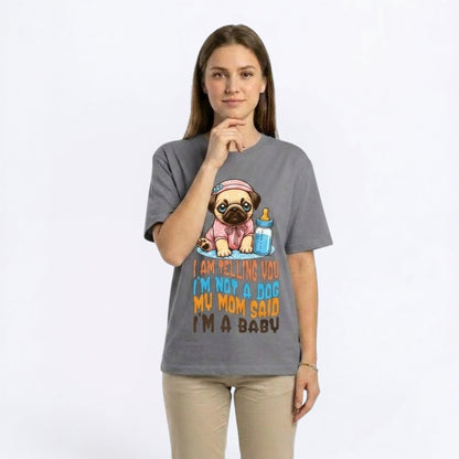 Zara - Unisex Pug T-Shirt – Premium Cotton Dog Lover Tee