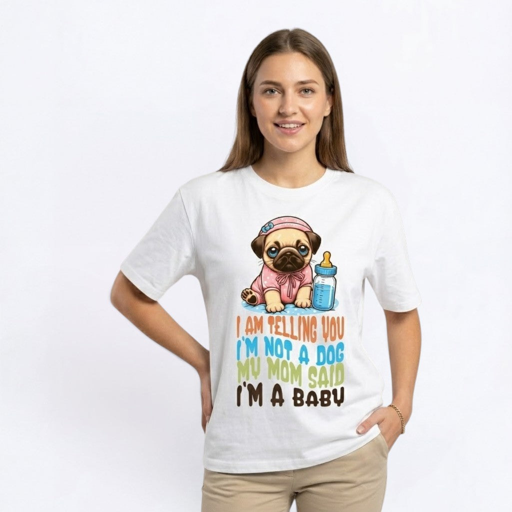 Zara - Unisex Pug T-Shirt – Premium Cotton Dog Lover Tee