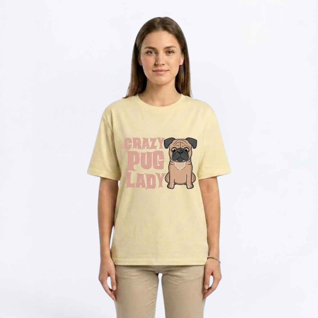 Luna - Unisex Pug T-Shirt – Premium Cotton Dog Lover Tee