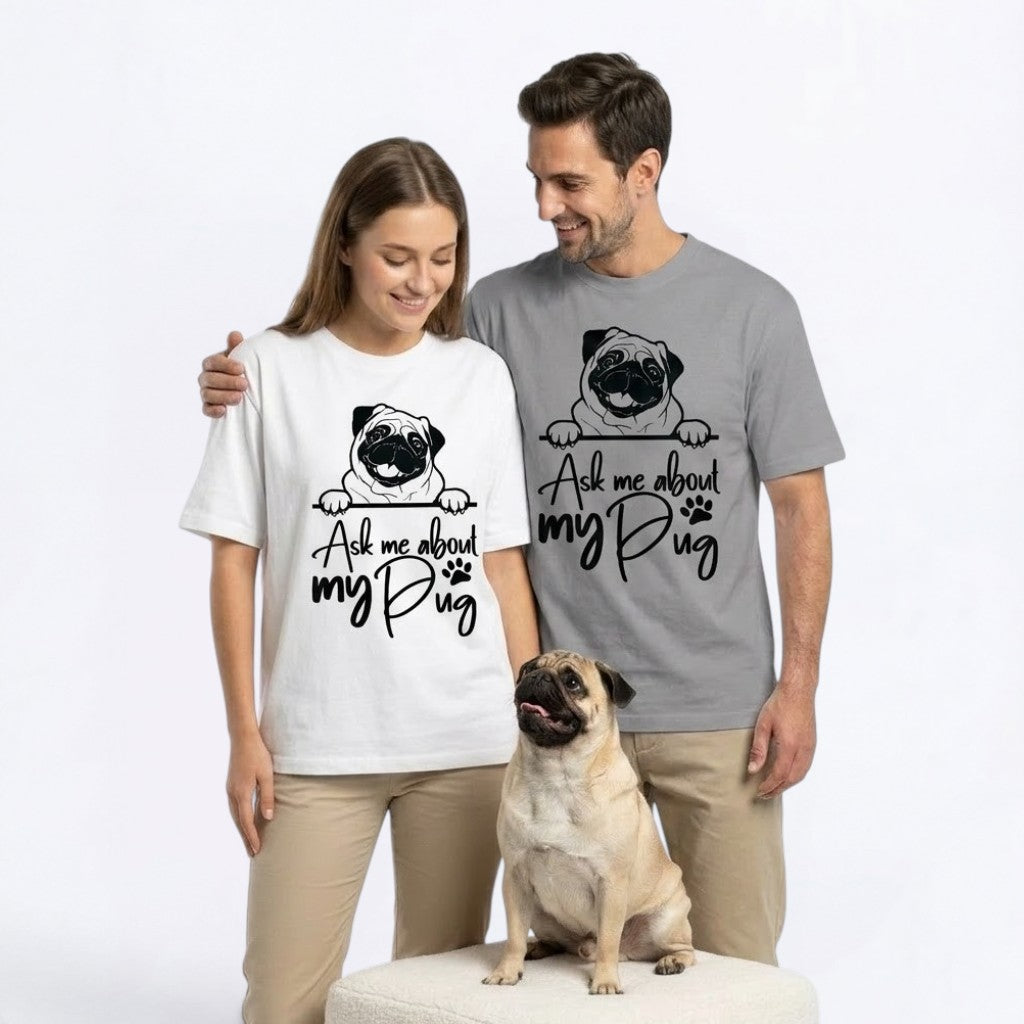 Blossom - Unisex Pug T-Shirt – Premium Cotton Dog Lover Tee