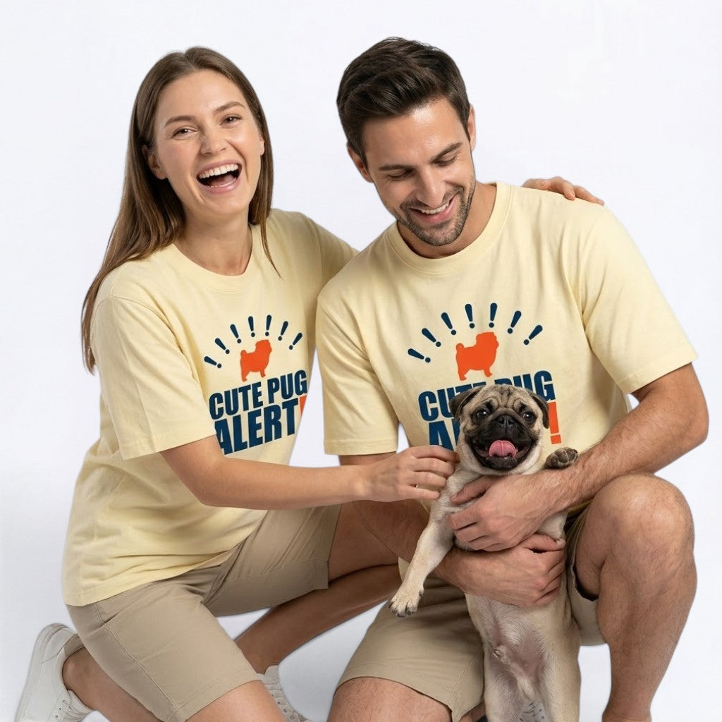 Rocco - Unisex Pug T-Shirt – Premium Cotton Dog Lover Tee
