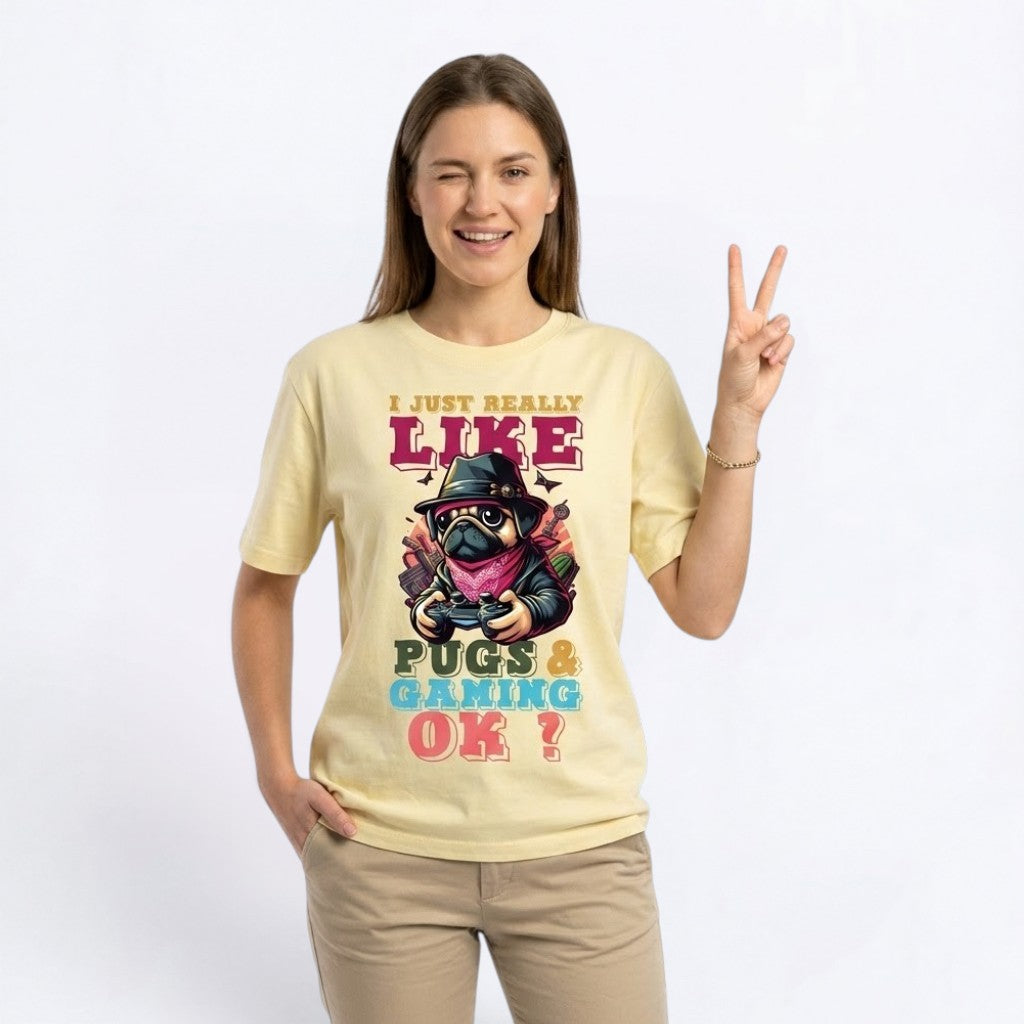 Pumpkin - Unisex Pug T-Shirt – Premium Cotton Dog Lover Tee