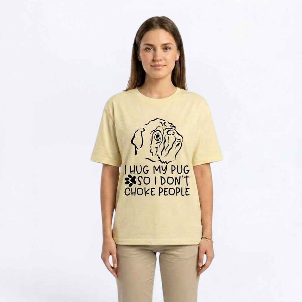 Hugo - Unisex Pug T-Shirt – Premium Cotton Dog Lover Tee