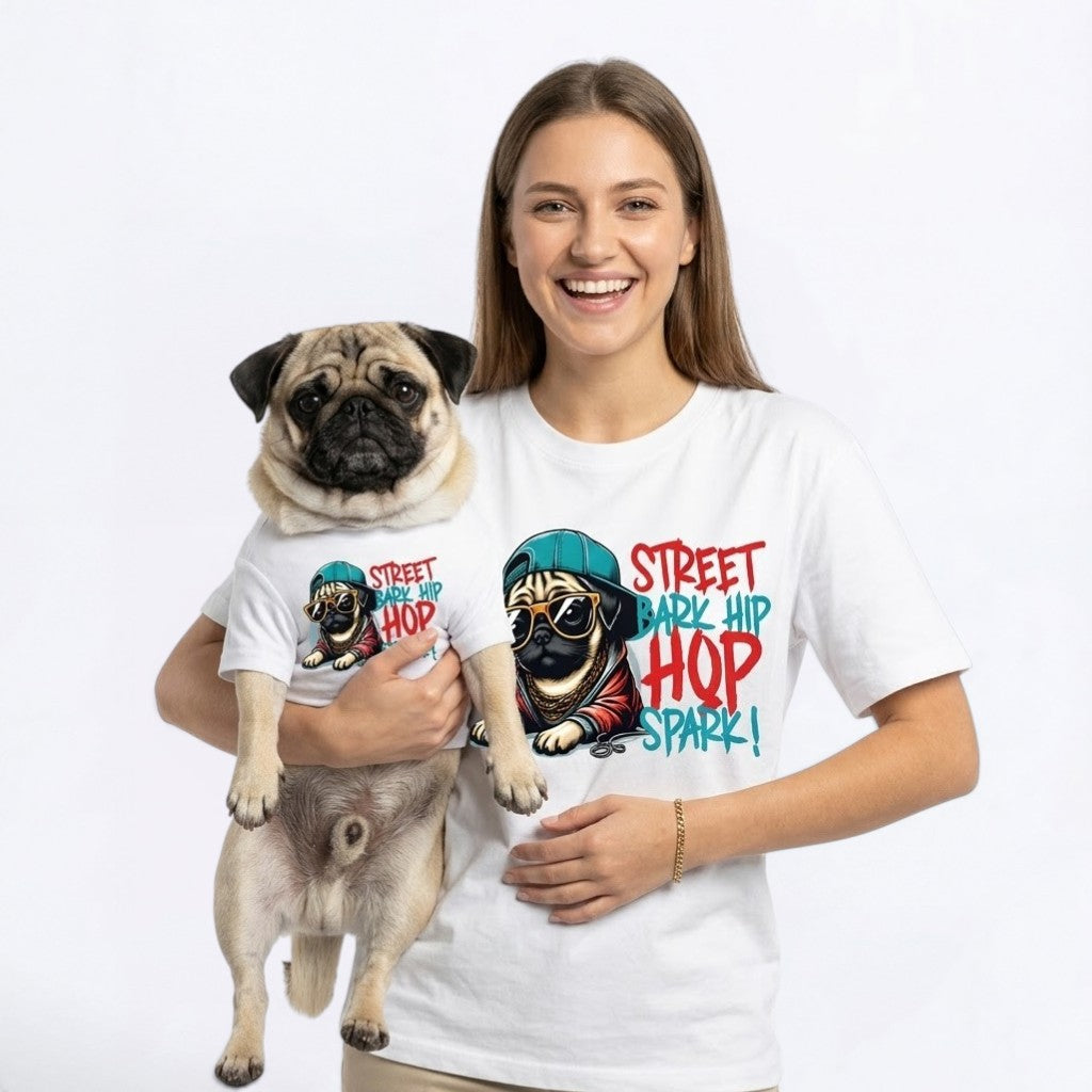 Chase - Unisex Pug T-Shirt – Premium Cotton Dog Lover Tee