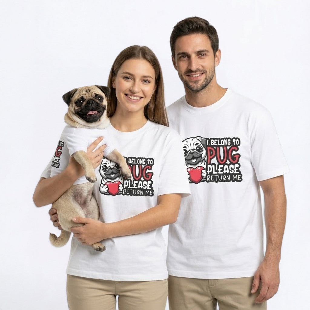Rocco - Unisex Pug T-Shirt – Premium Cotton Dog Lover Tee