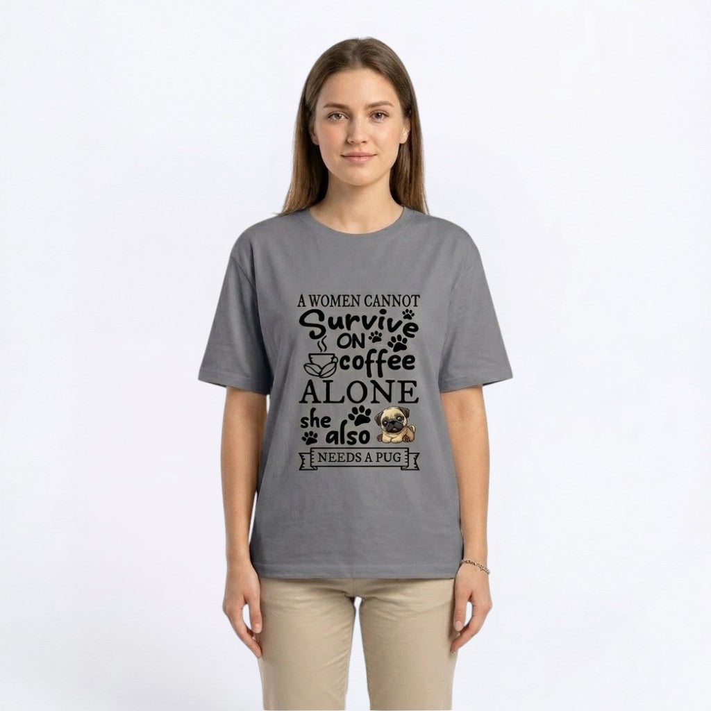 Zara -Unisex Pug T-Shirt – Premium Cotton Dog Lover Tee