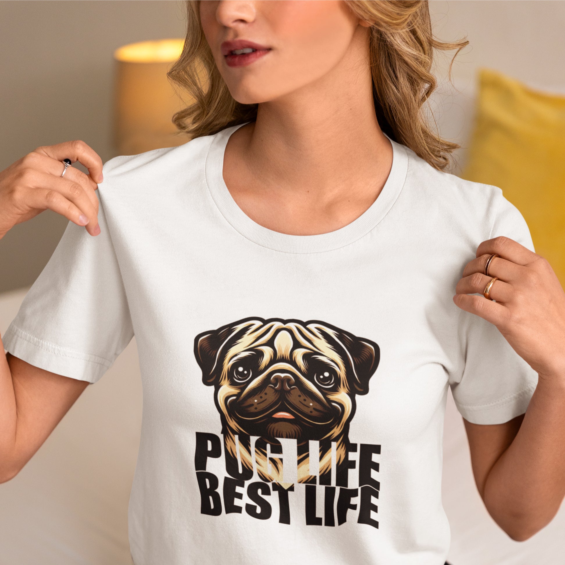 Button  - Unisex Cotton T-Shirt