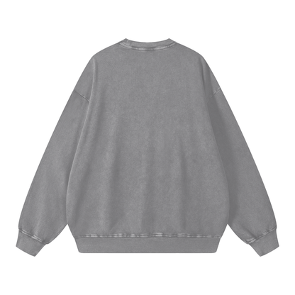 Teddy - Snow Washed Oversized Sweatshirt