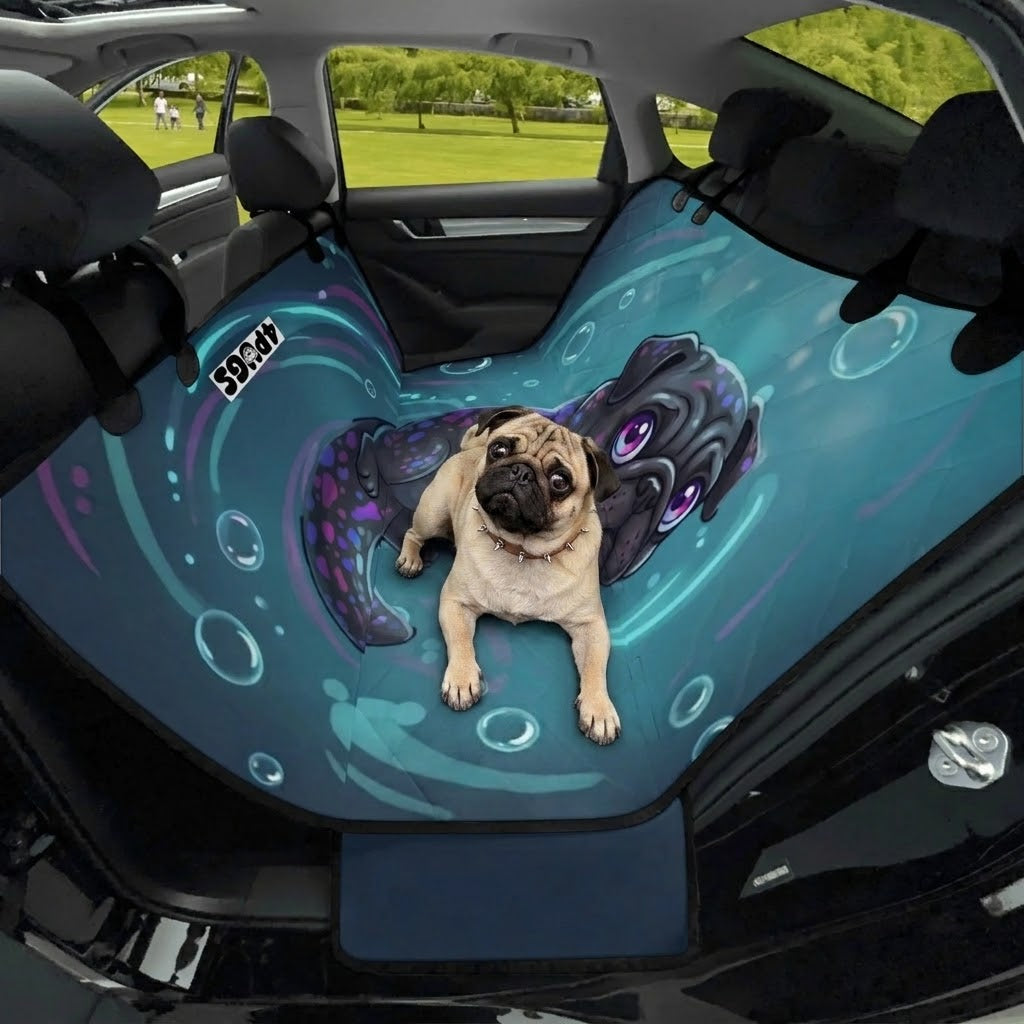 Pearl - Waterproof Pug Car Seat Cover