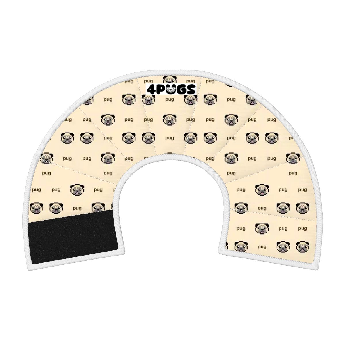 Pearl - Elizabethan Cone Collar Pug Fit