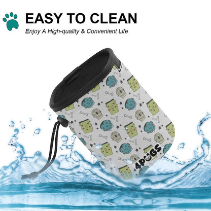 Blue - Pug Treat Training Pouch | Portable Bait Bag with Waist Clip