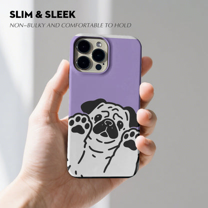 Otis - Dual-Layer Pug  Phone Case