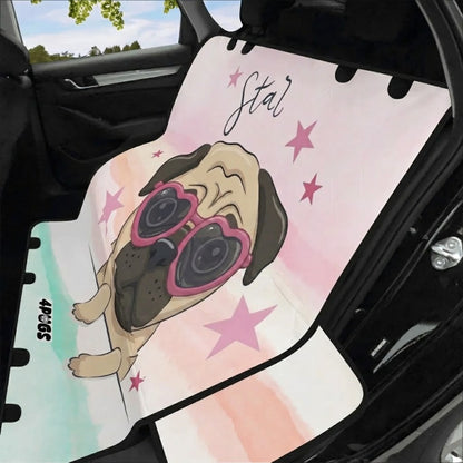 Atlas - Waterproof Pug Car Seat Cover