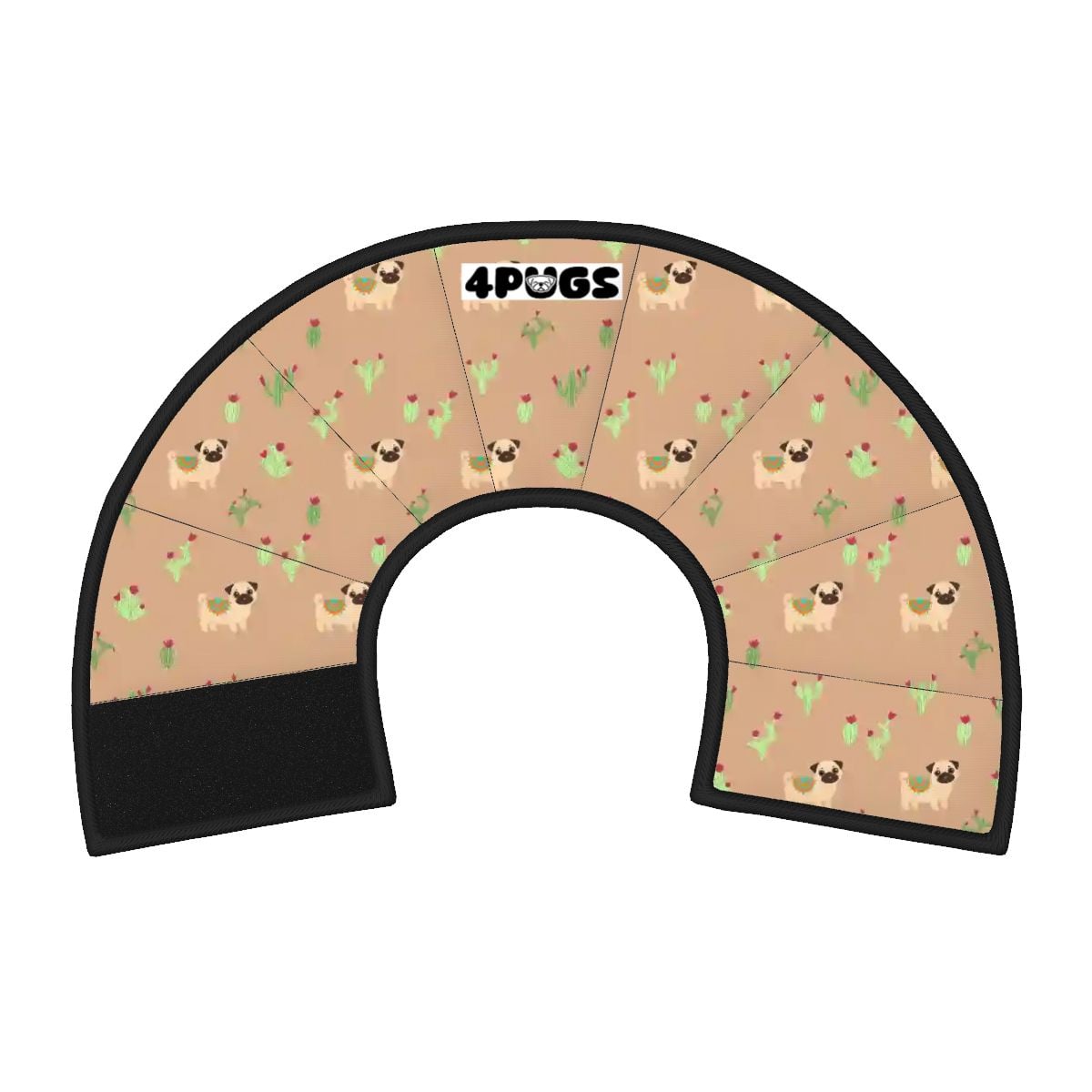 Juno  - Elizabethan Cone Collar Pug Fit
