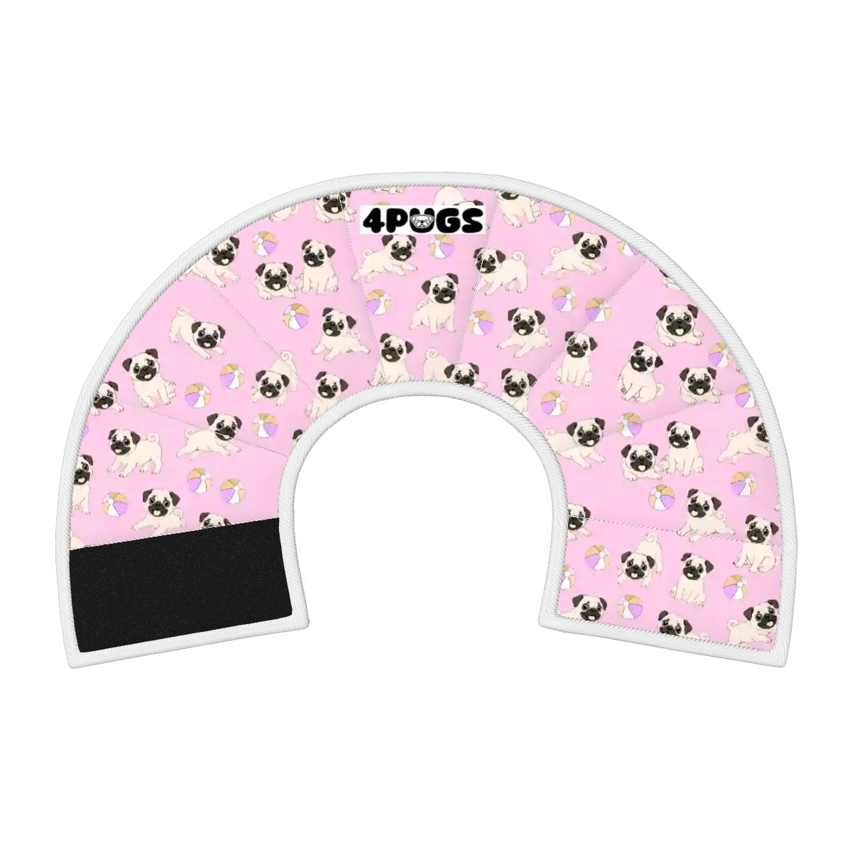 Buster  - Elizabethan Cone Collar Pug Fit