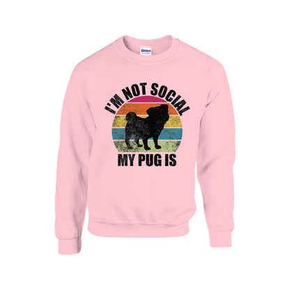 Zuko - Unisex Cotton Sweater for Pug Lovers