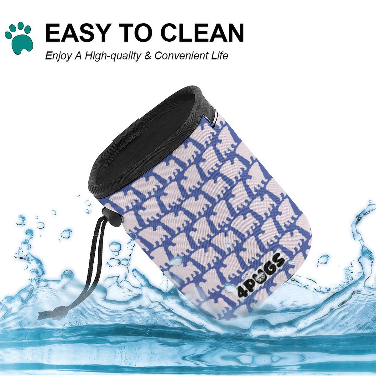 Appollo - Pug Treat Training Pouch | Portable Bait Bag with Waist Clip