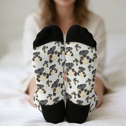 Rex  - Funny Pug Socks | Unisex Crew Socks