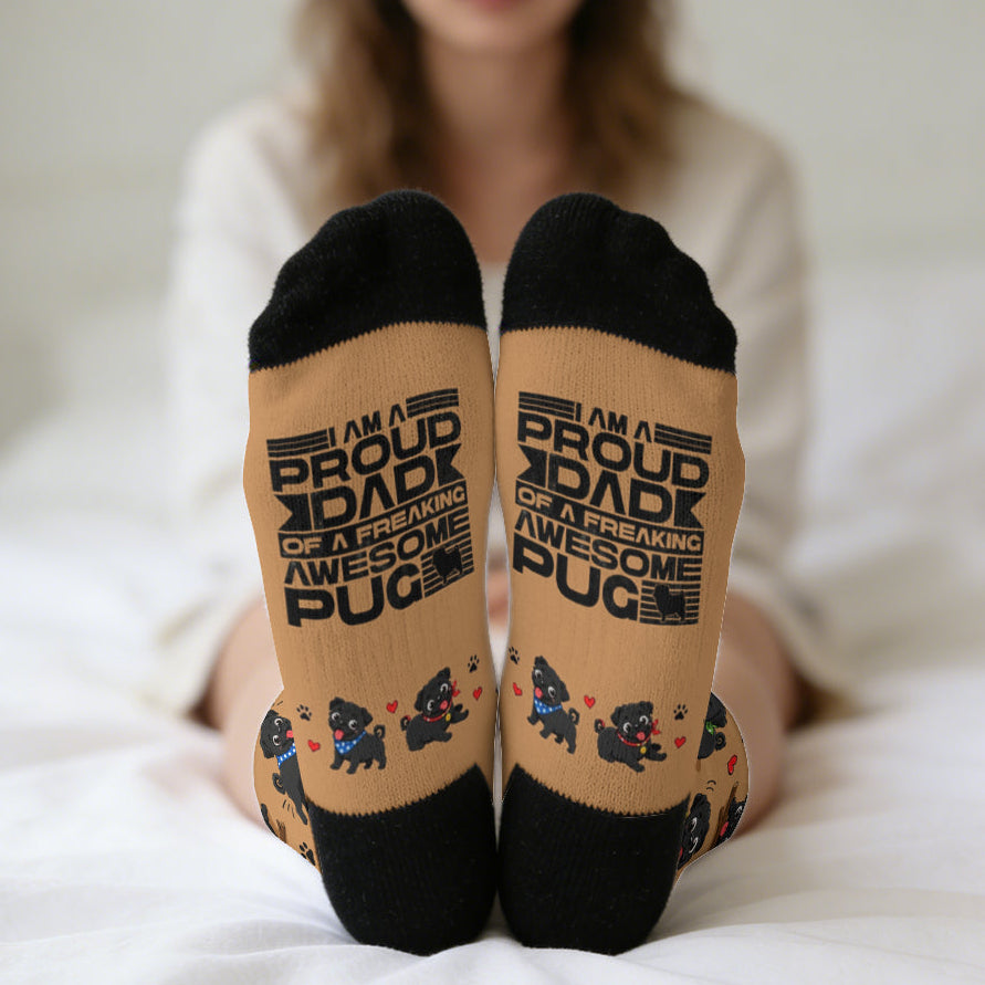Nala  - Funny Pug Socks | Unisex Crew Socks