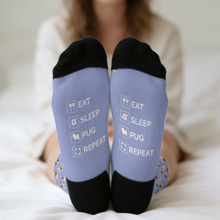 Missy  - Funny Pug Socks | Unisex Crew Socks