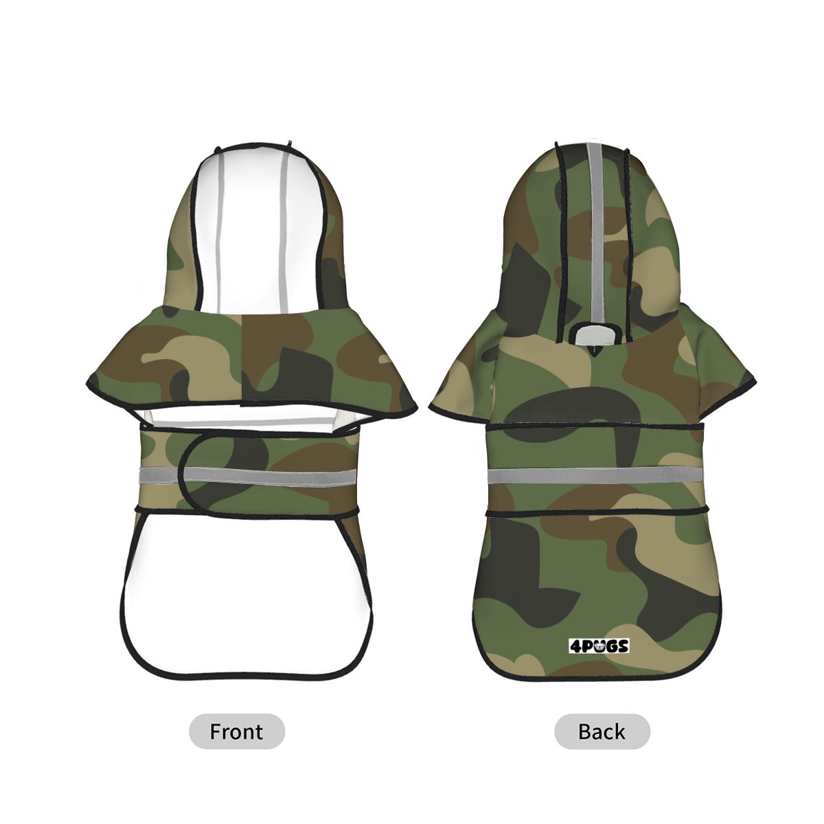 Atlas - Reflective Pug Poncho