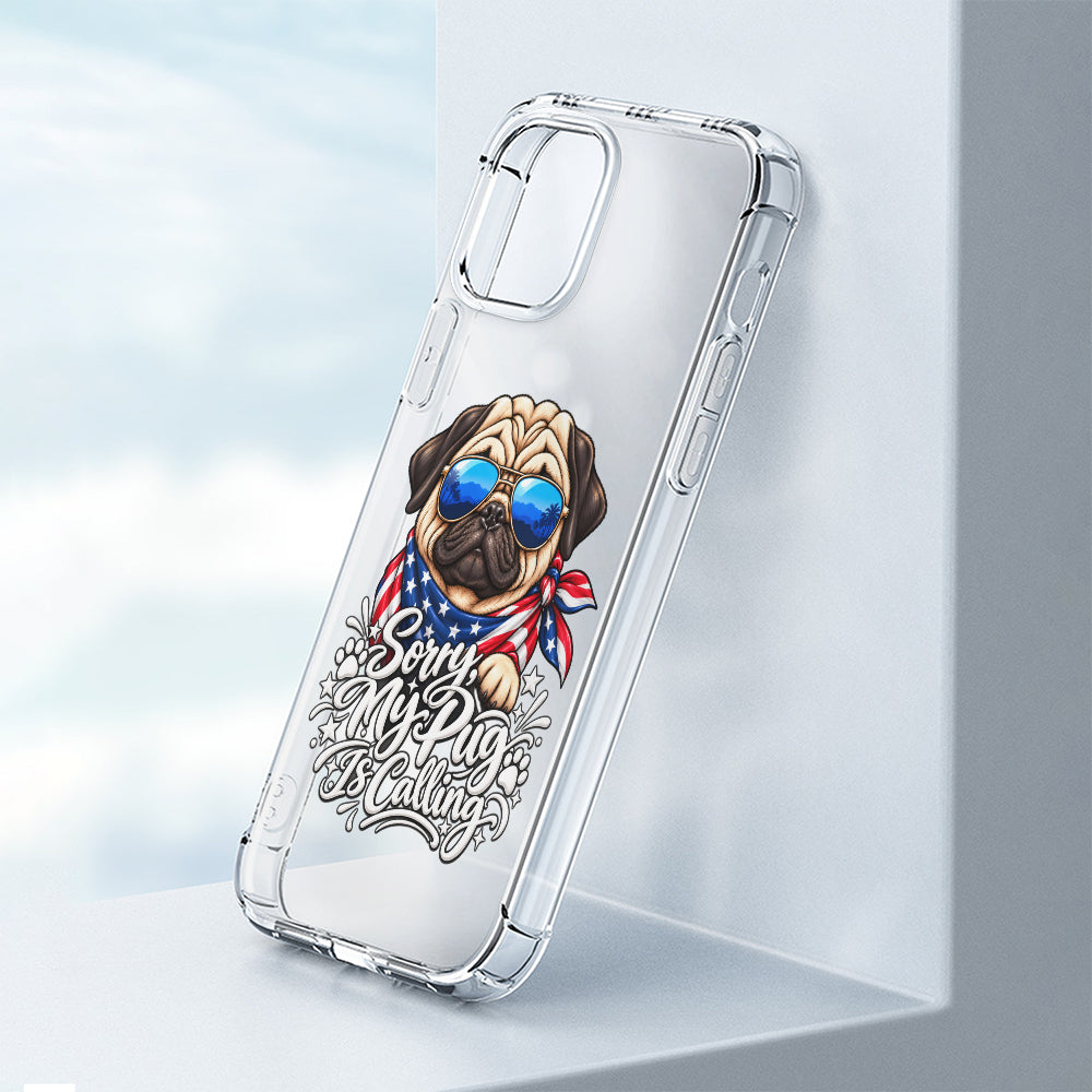 Coco - Clear Silicone Pug Phone Case