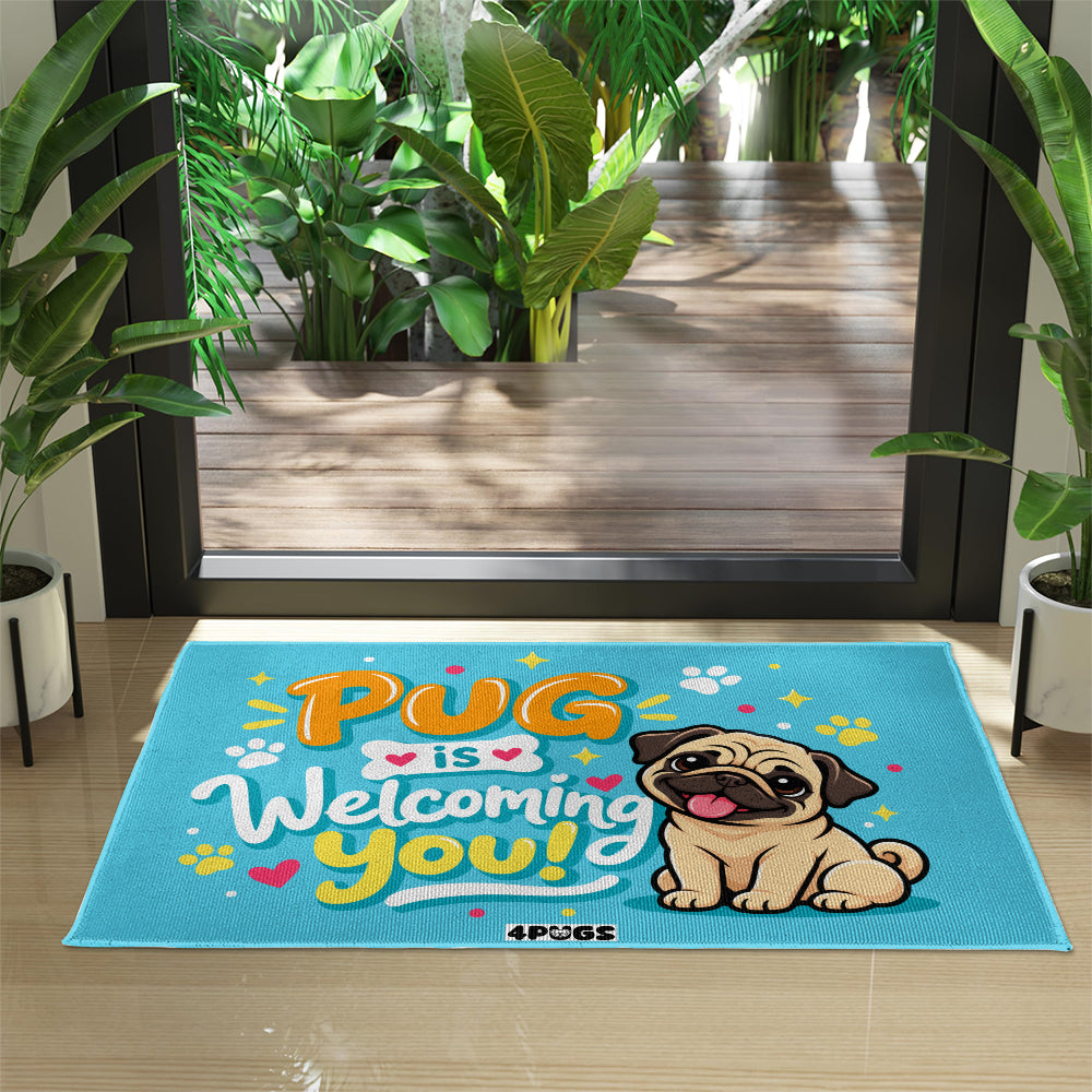 Bear - Pug Welcome Door Mat