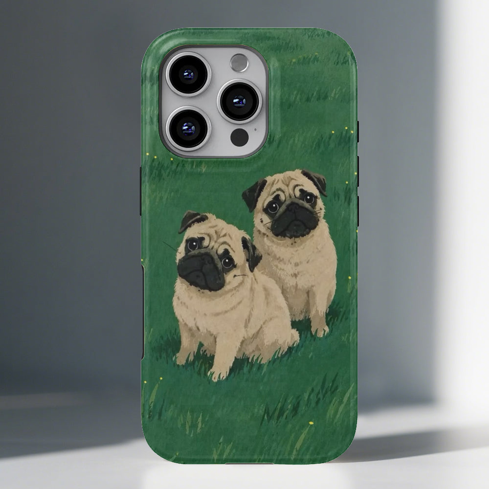 Piper  - Dual-Layer Pug  Phone Case